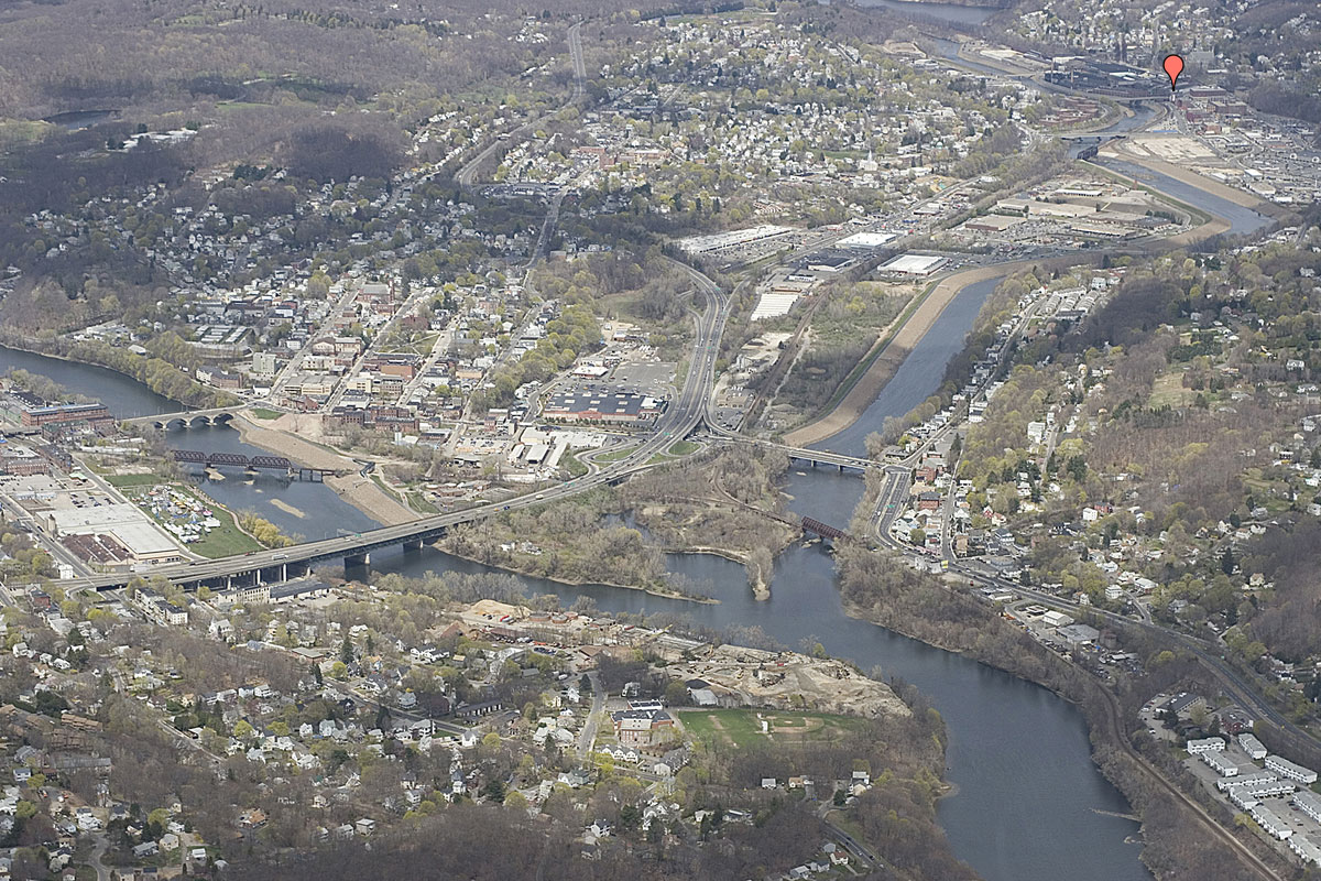 Aerial View of the Naugatuck Valley
